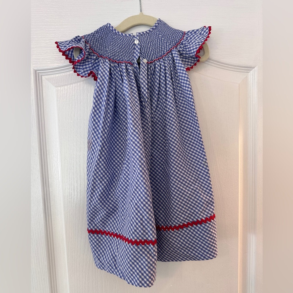 Smocked American Flag dress - Picture 3 of 4